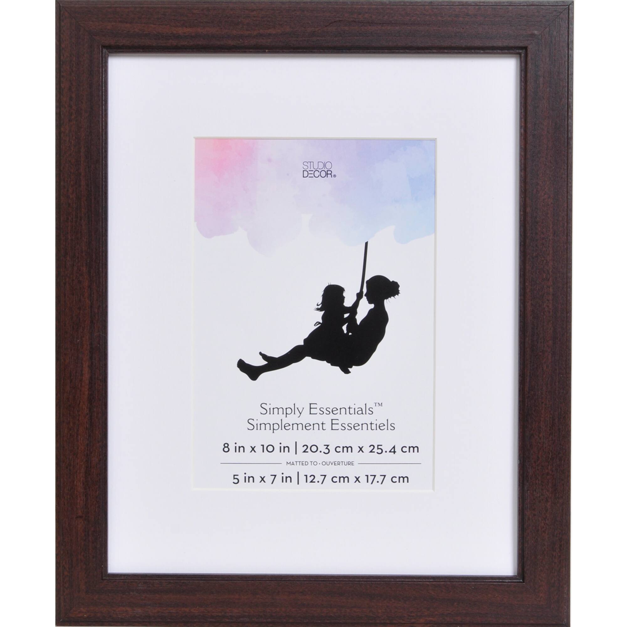Simply Essentials™ 5" x 7" Espresso Classic Molding Frame with Mat by Studio Décor®